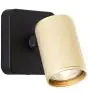 Brilliant Marty Wandleuchte Aluminium Sandig Schwarz Gold 5W 350lm - 830 Warmweiß | Inkl. 1x GU10