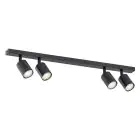 Emibig Deckenleuchte Flash Stahl Schwarz | Geeignet für 4x GU10 - Max 8W